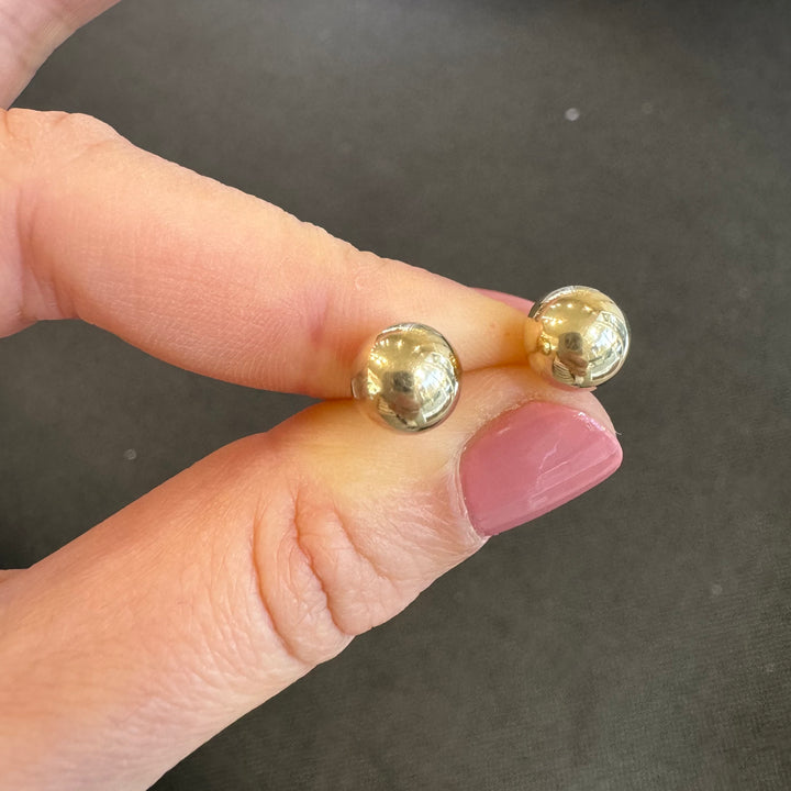 9ct Yellow Gold Ball Stud Earrings