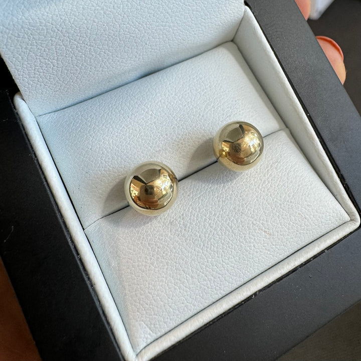 9ct Yellow Gold Ball Stud Earrings