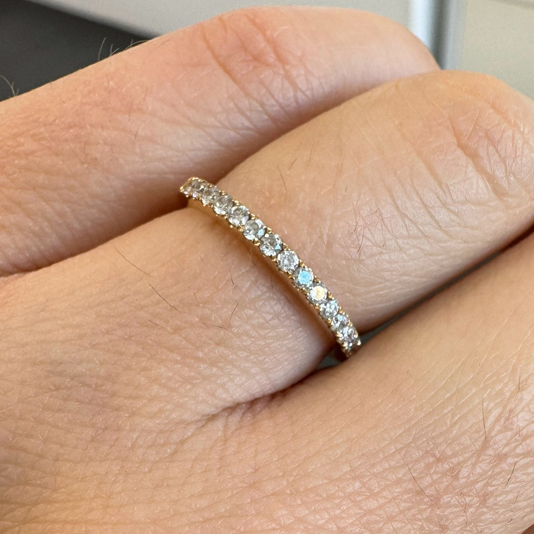 18ct Rose Gold Diamond Eternity Ring