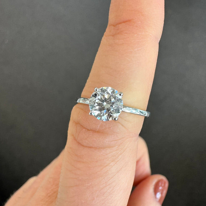 18ct White Gold Solitaire Diamond Ring