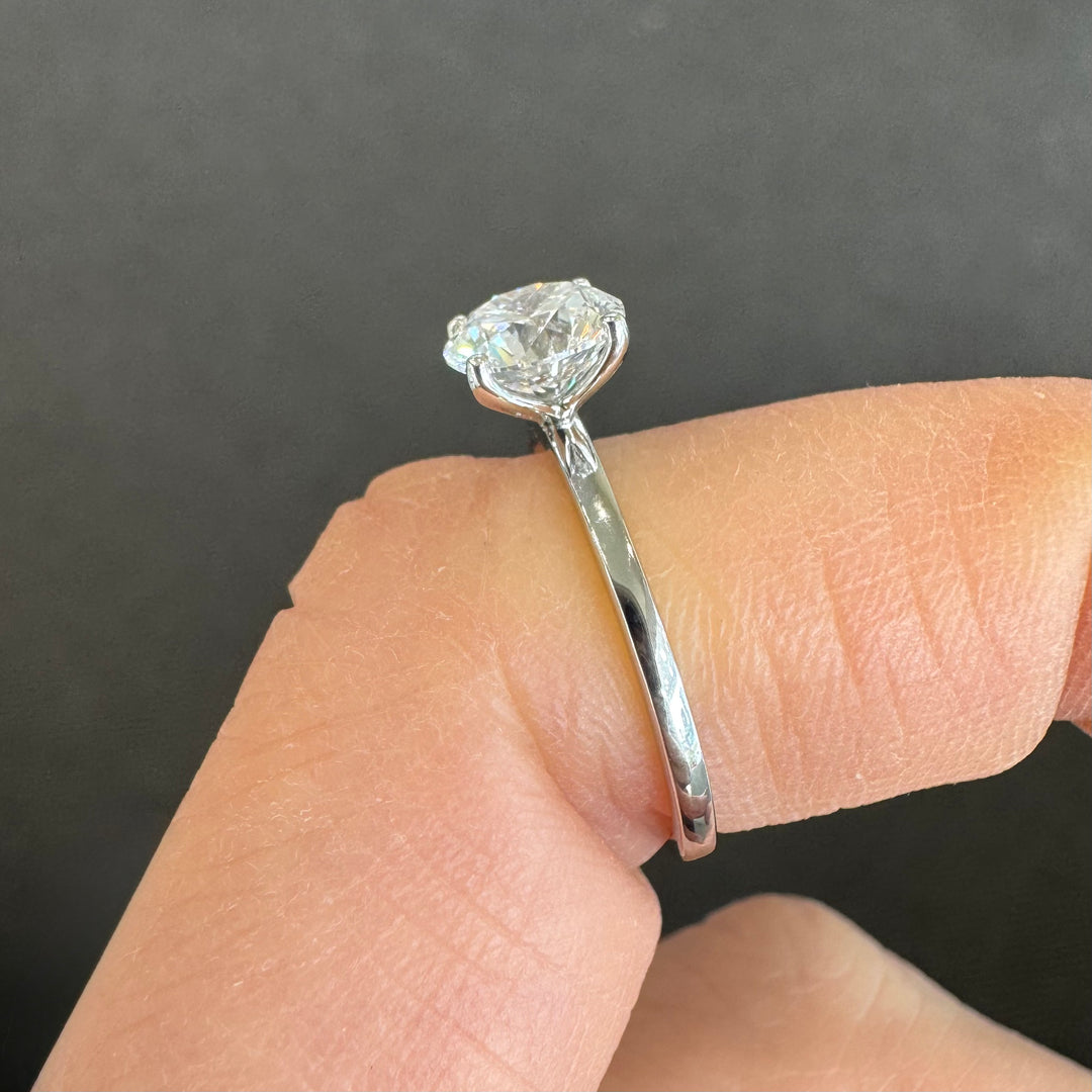 18ct White Gold Solitaire Diamond Ring