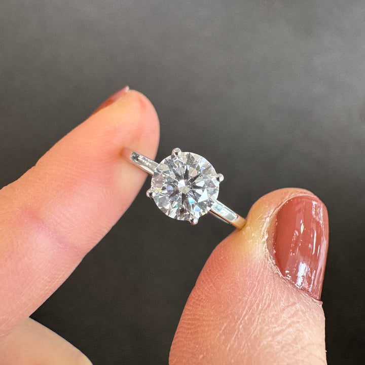 18ct White Gold Solitaire Diamond Ring