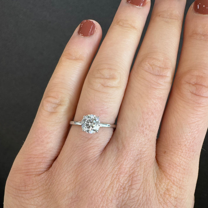 18ct White Gold Solitaire Diamond Ring