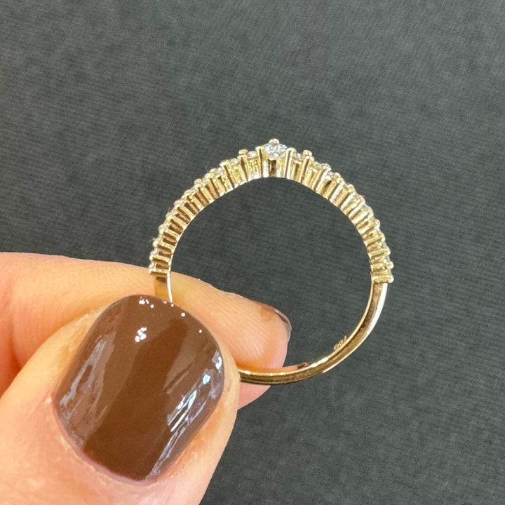 18ct Yellow Gold Ceylon Sapphire & Diamond Ring Set