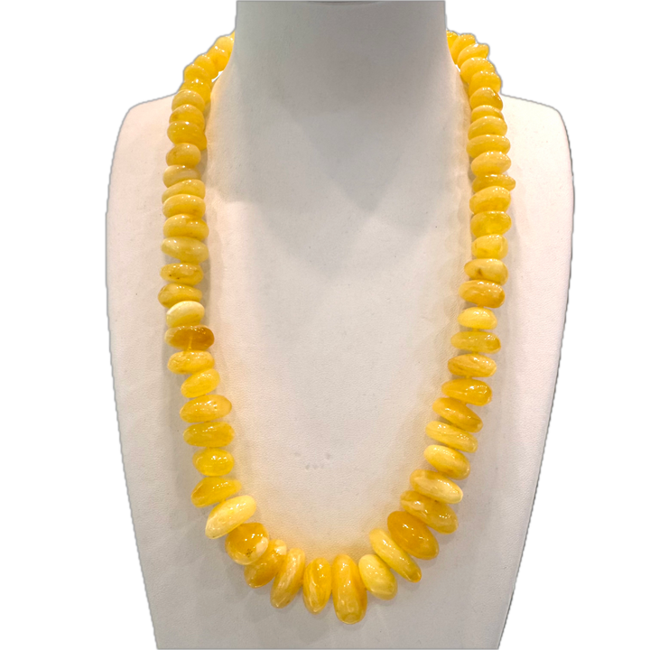Baltic Amber Yellow Graduated Necklace