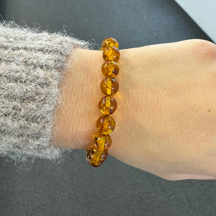 Baltic Amber Ball Bracelet