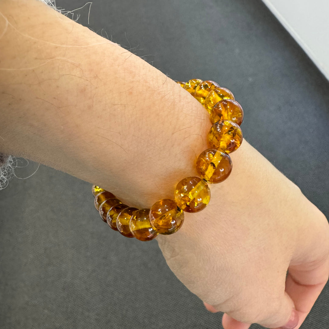 Baltic Amber Ball Bracelet