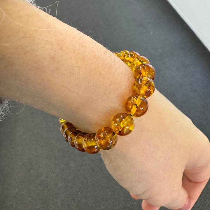 Baltic Amber Ball Bracelet