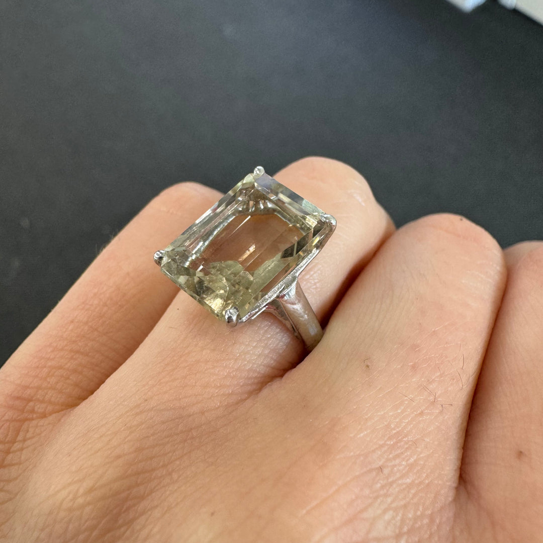 Sterling Silver Smokey Quartz Ring