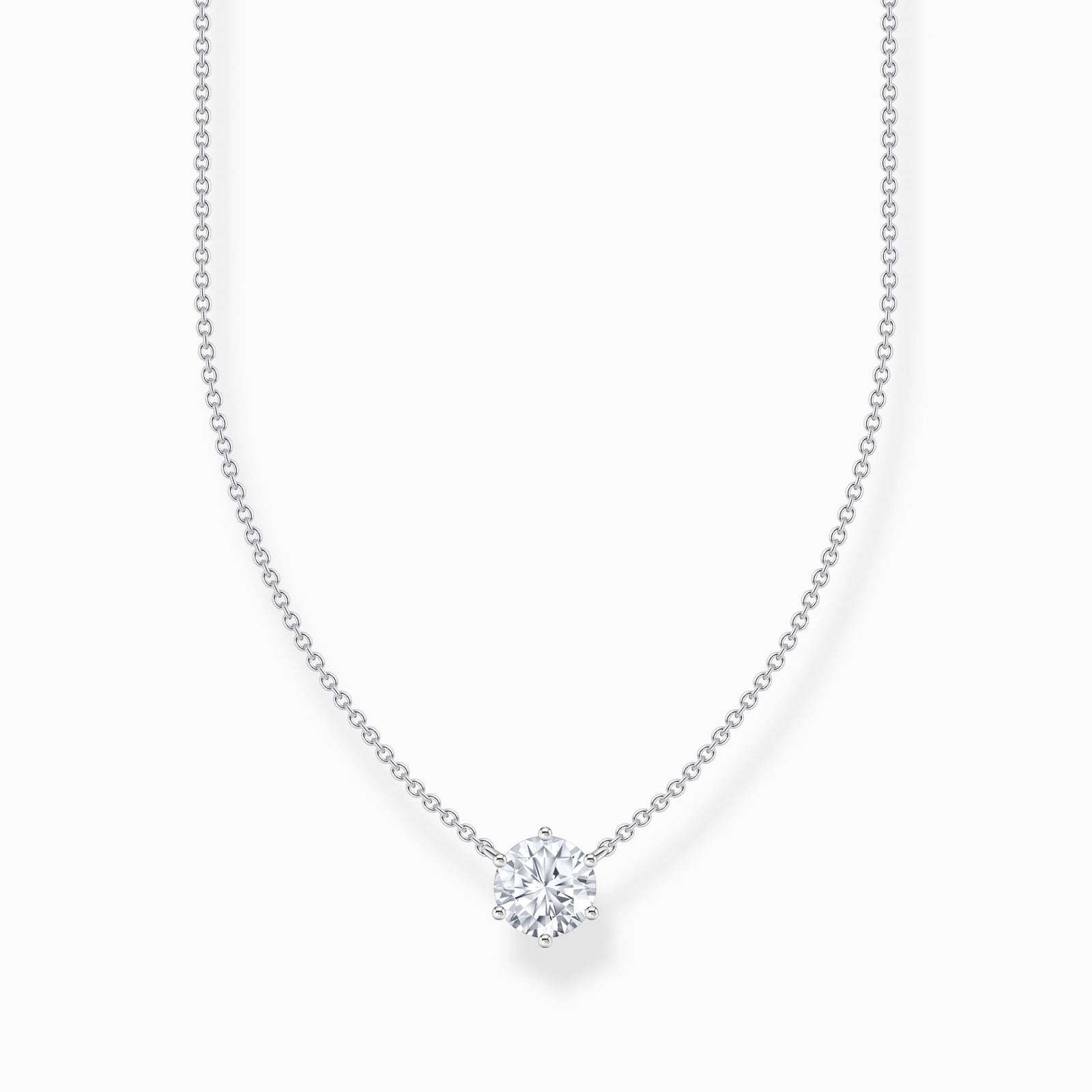 THOMAS SABO Necklace with white zirconia pendant - B & S Lyncris Jewellers