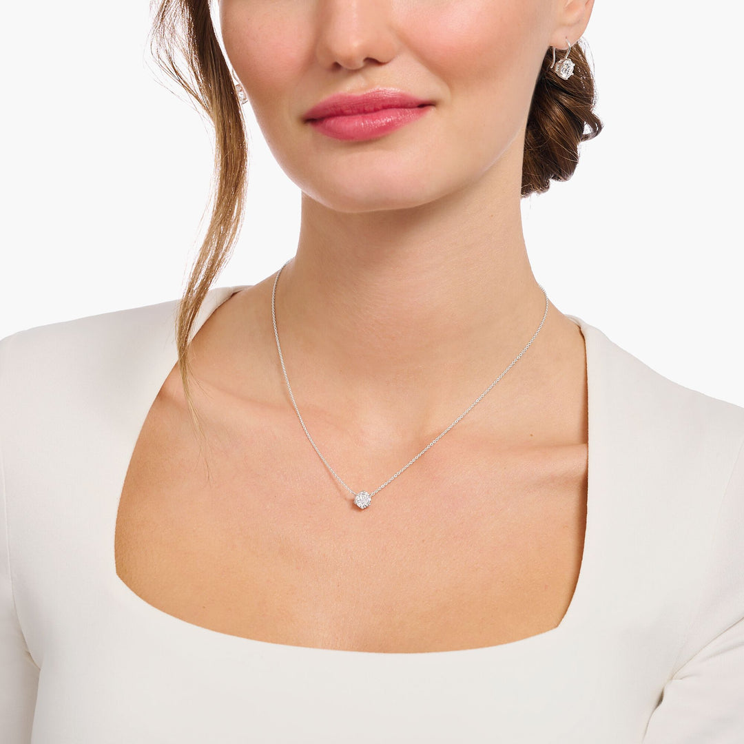 THOMAS SABO Necklace with white zirconia pendant