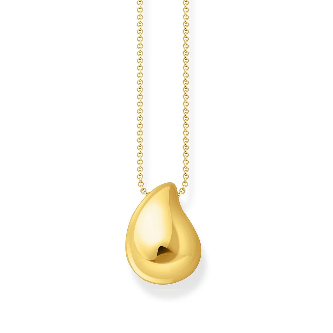 THOMAS SABO Necklace with pendant in drop-shape gold - B &amp; S Lyncris Jewellers