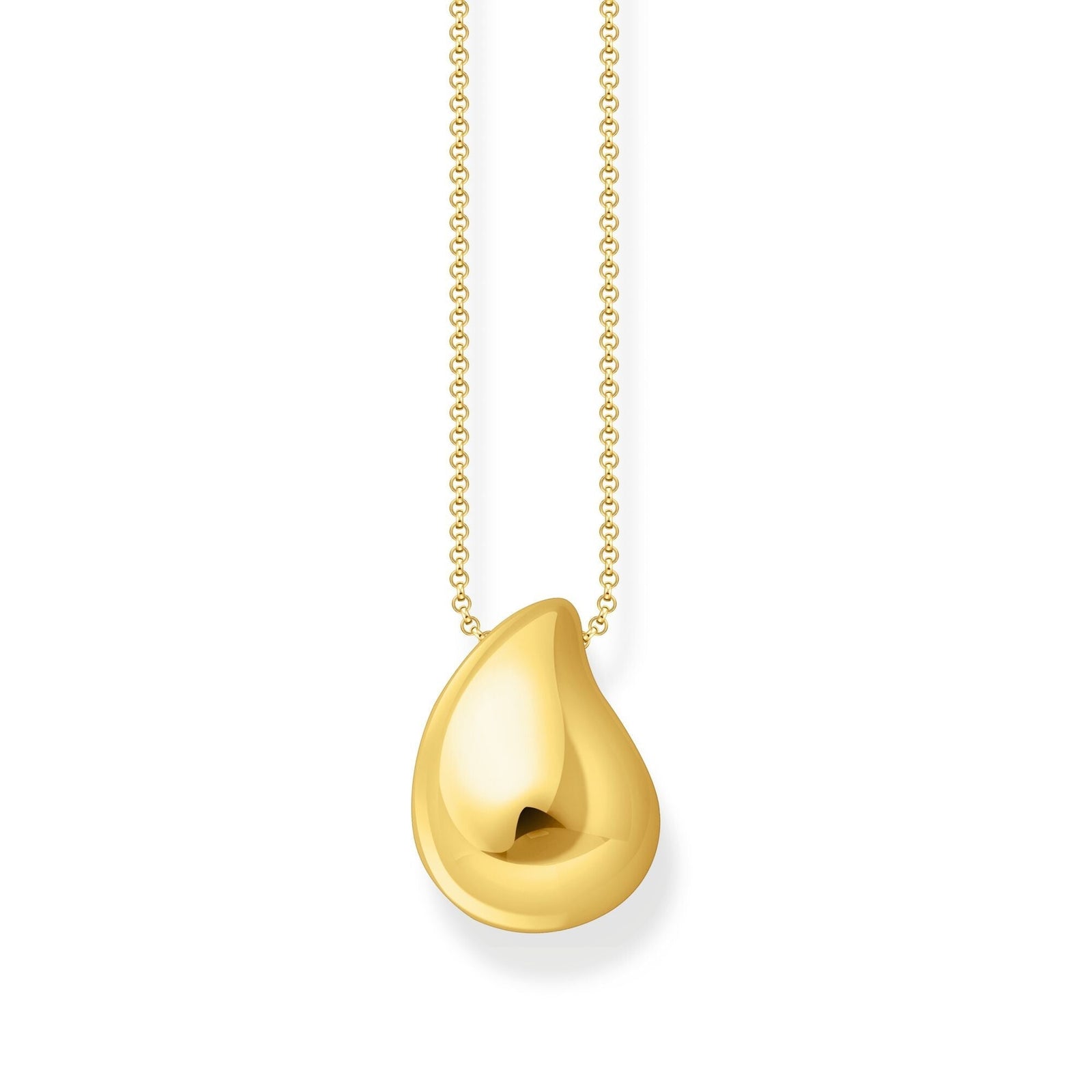 THOMAS SABO Necklace with pendant in drop-shape gold - B & S Lyncris Jewellers