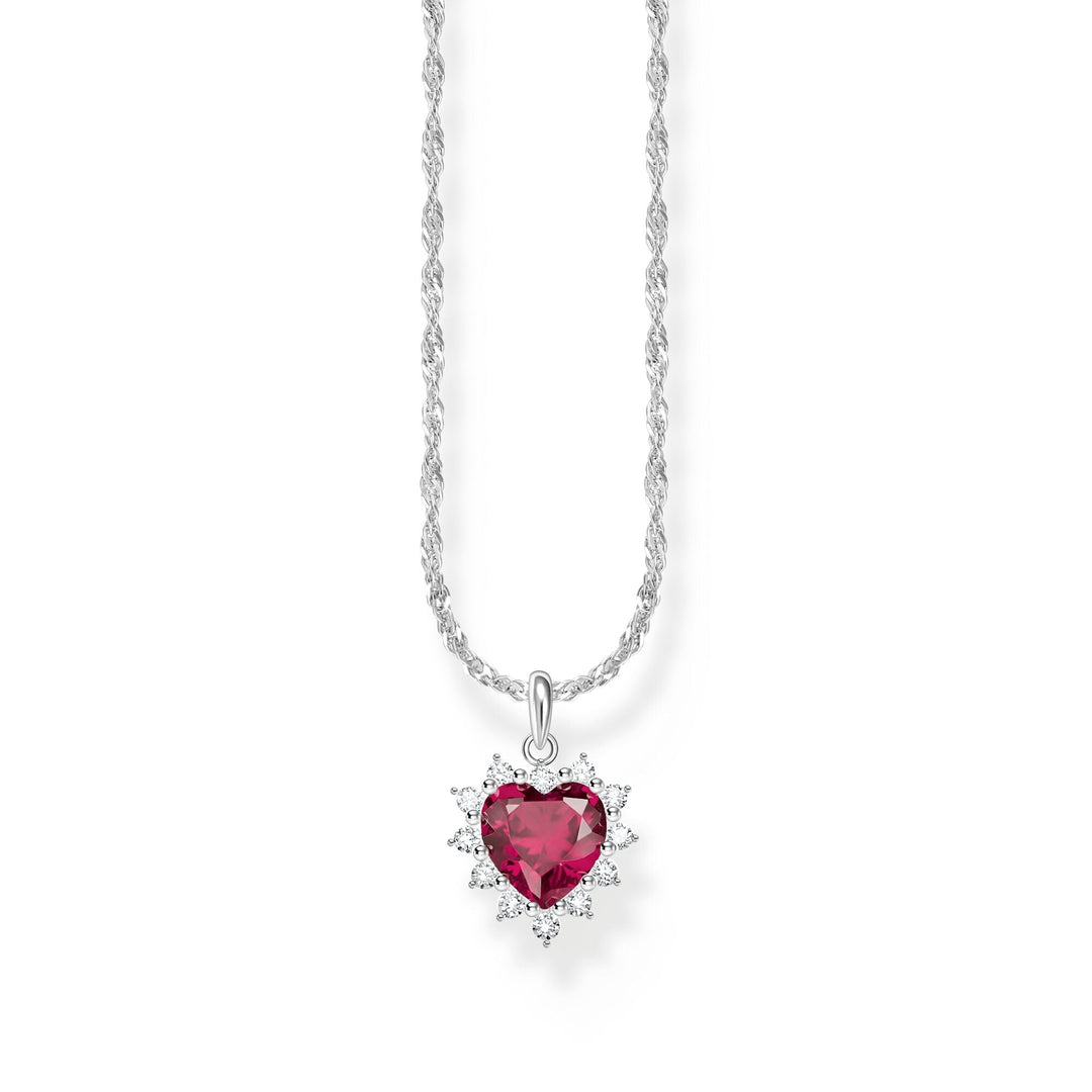 THOMAS SABO Romantic Ruby Heart Pendant Necklace - B &amp; S Lyncris Jewellers