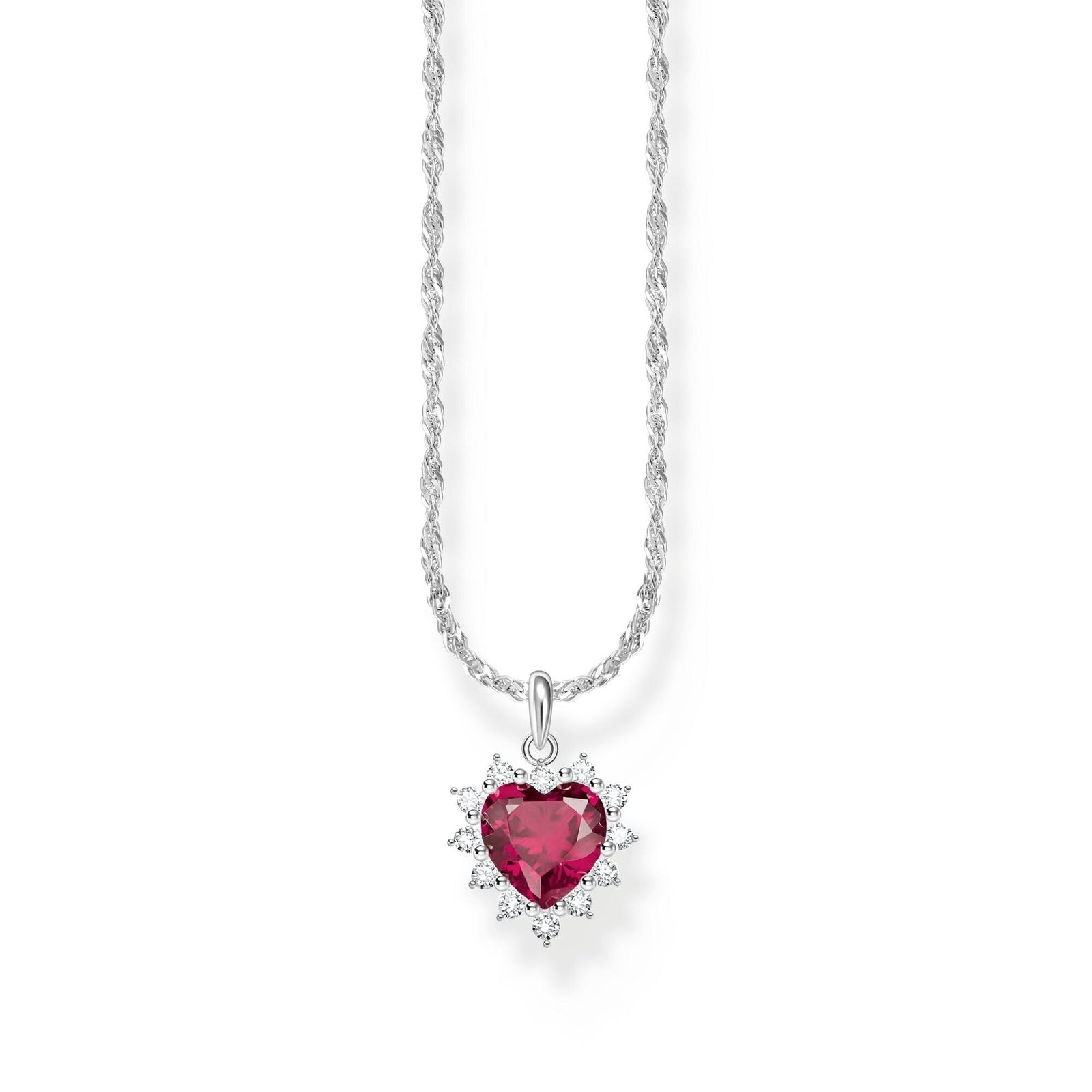 THOMAS SABO Romantic Ruby Heart Pendant Necklace - B & S Lyncris Jewellers