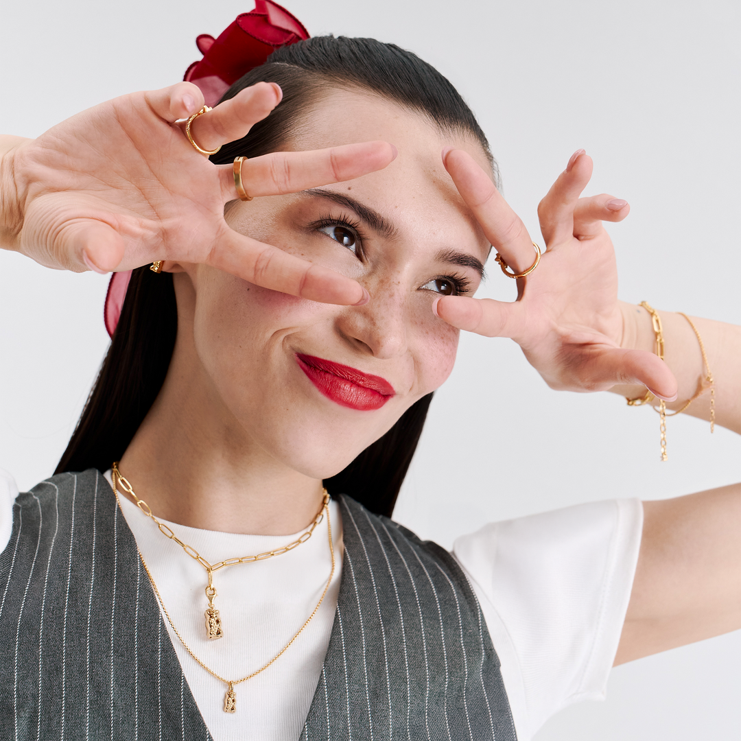 THOMAS SABO Charm pendant Gold HARIBO goldbear