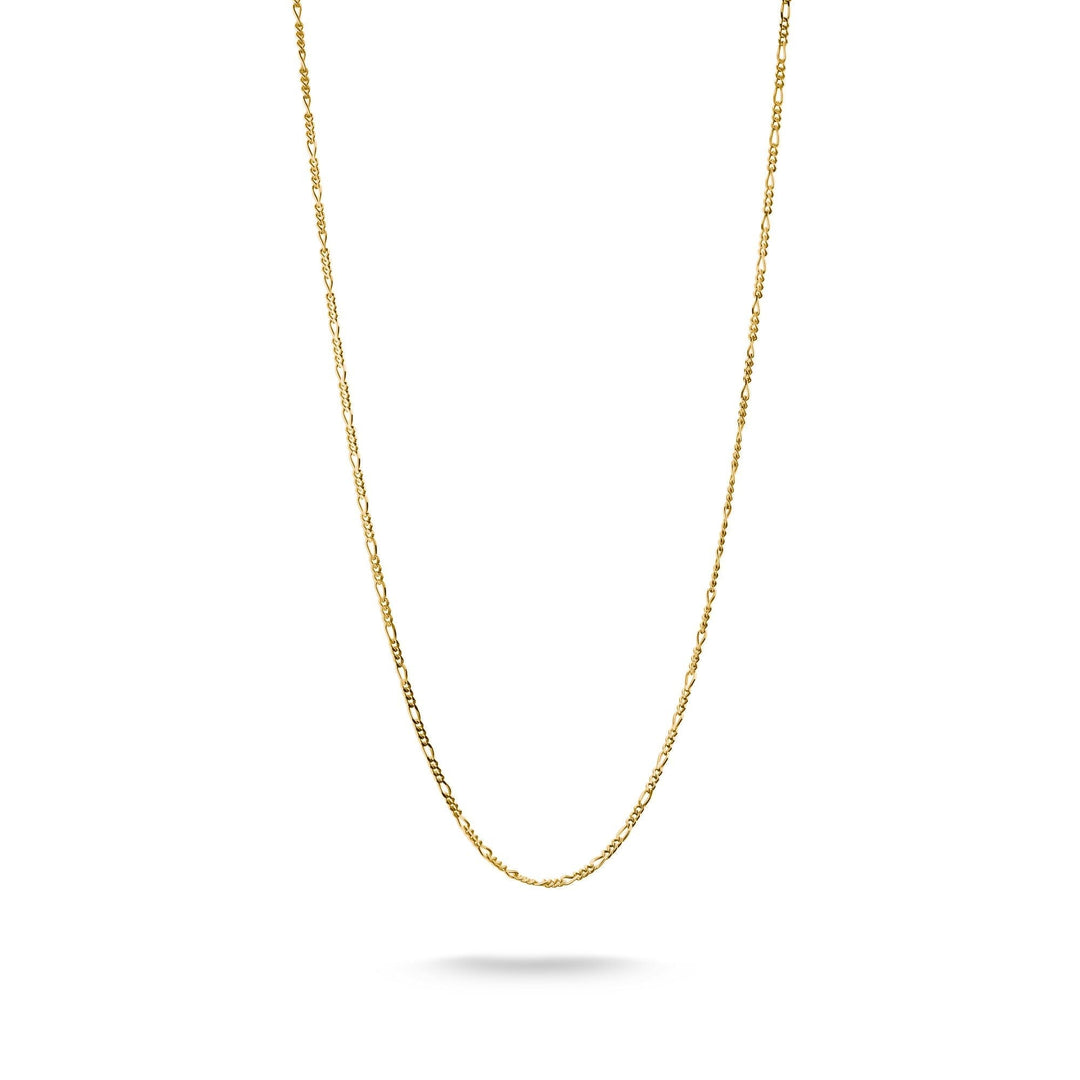 THOMAS SABO Charm necklace Figaro design Gold - B &amp; S Lyncris Jewellers