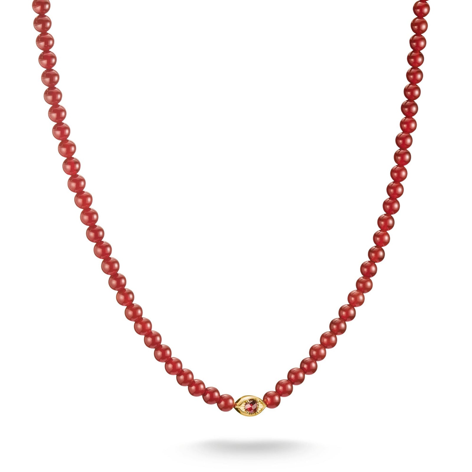 THOMAS SABO Elyndra Necklace with Red Agate Beads - B & S Lyncris Jewellers