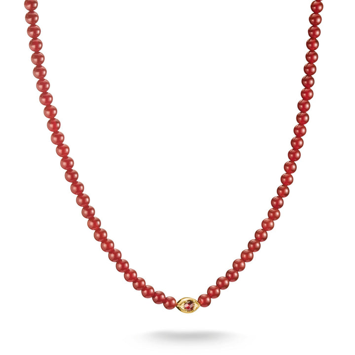 THOMAS SABO Elyndra Necklace with Red Agate Beads