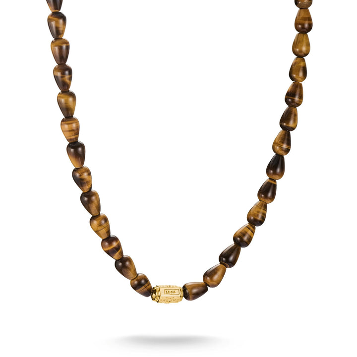 THOMAS SABO Elyndra Necklace with Tiger’s Eye Beads
