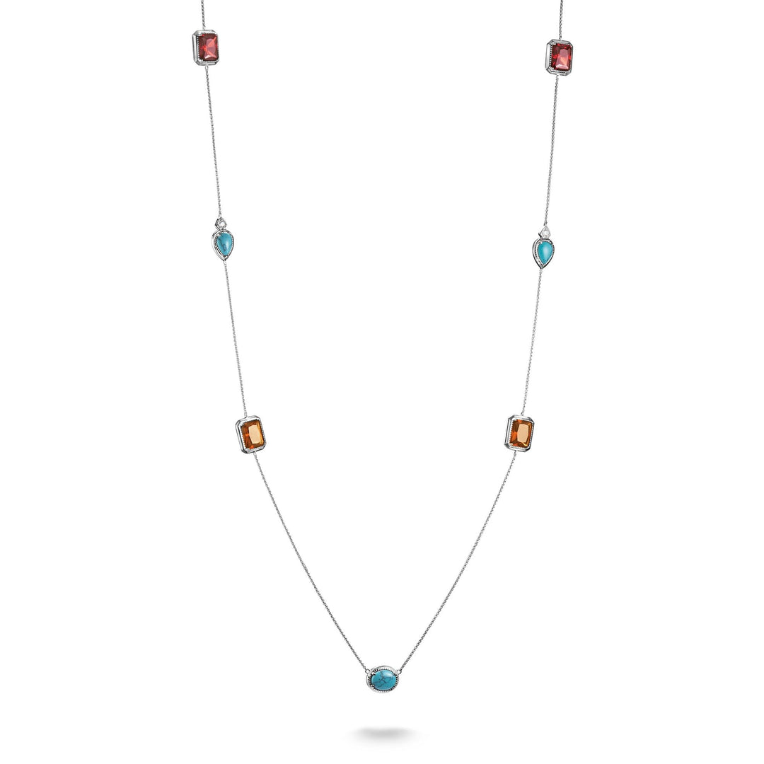 THOMAS SABO Elyndra Necklace with Multi-coloured Stones