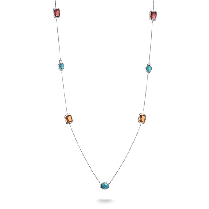 THOMAS SABO Elyndra Necklace with Multi-coloured Stones