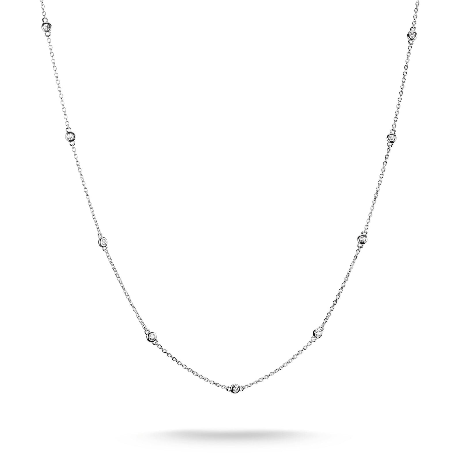 THOMAS SABO Necklace with White Zirconia Stones - B & S Lyncris Jewellers