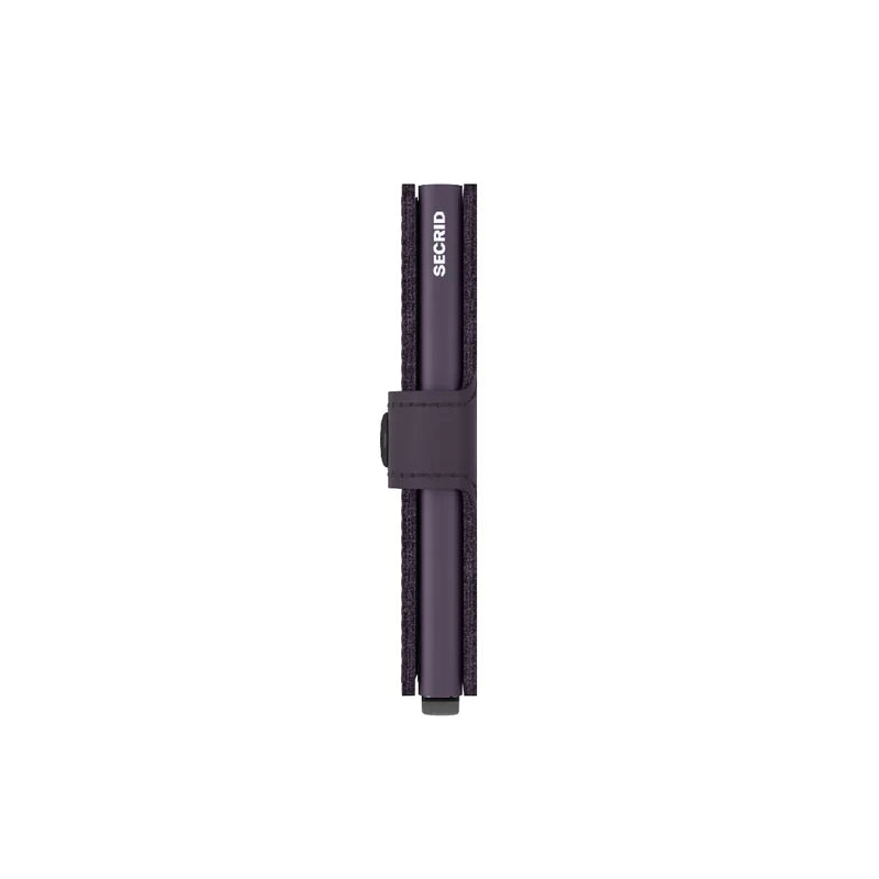 SECRID Miniwallet Matte Dark Purple Leather RFID Wallet SC4208