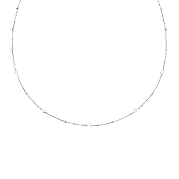 Ania Haie Silver Disc Station Necklace
