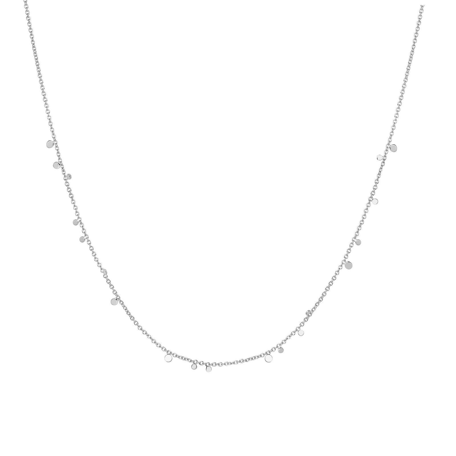 Ania Haie Silver Mini Disc Drop Stacking Necklace - B & S Lyncris Jewellers