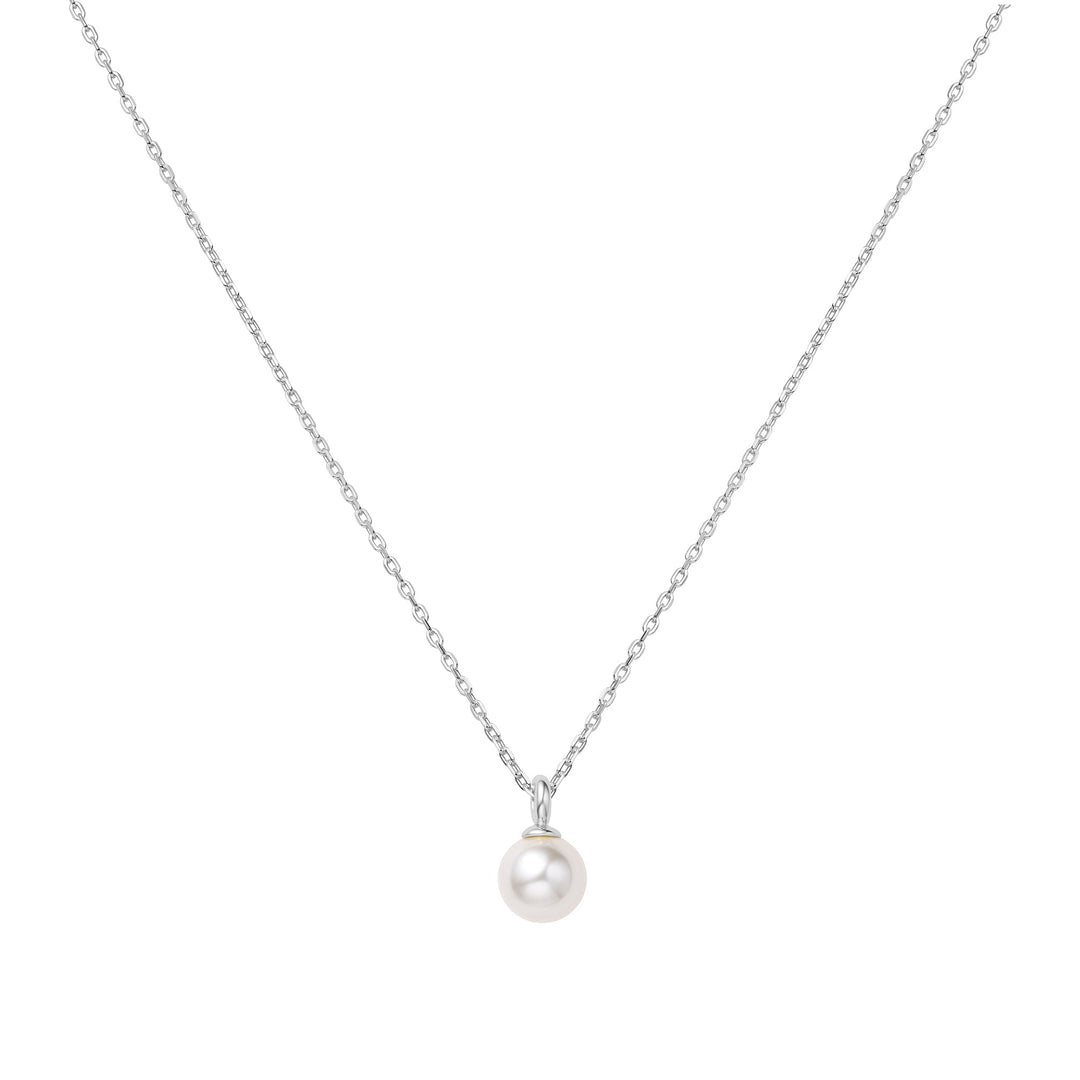 Ania Haie Silver Pearl Drop Pendant Necklace - B &amp; S Lyncris Jewellers