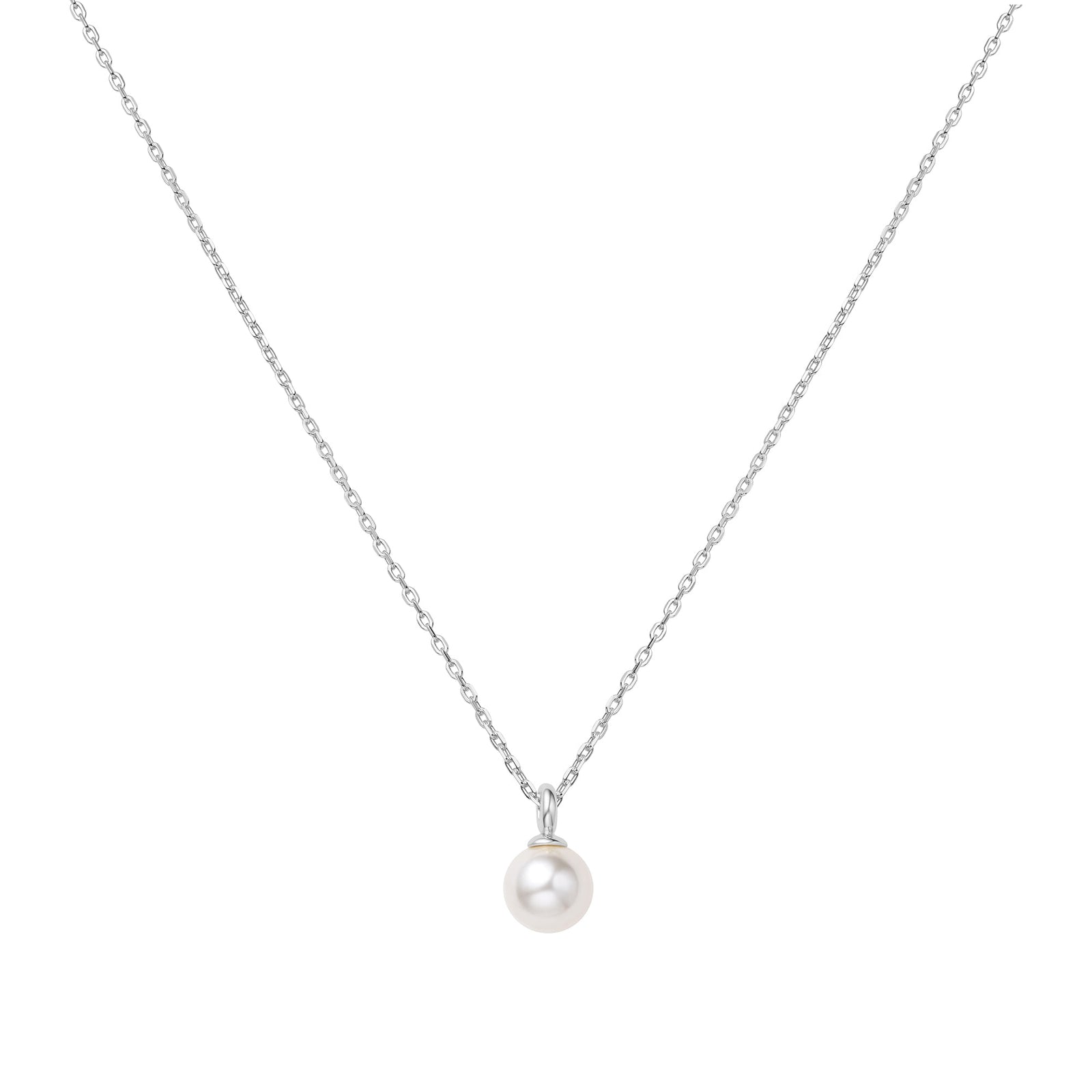 Ania Haie Silver Pearl Drop Pendant Necklace - B & S Lyncris Jewellers
