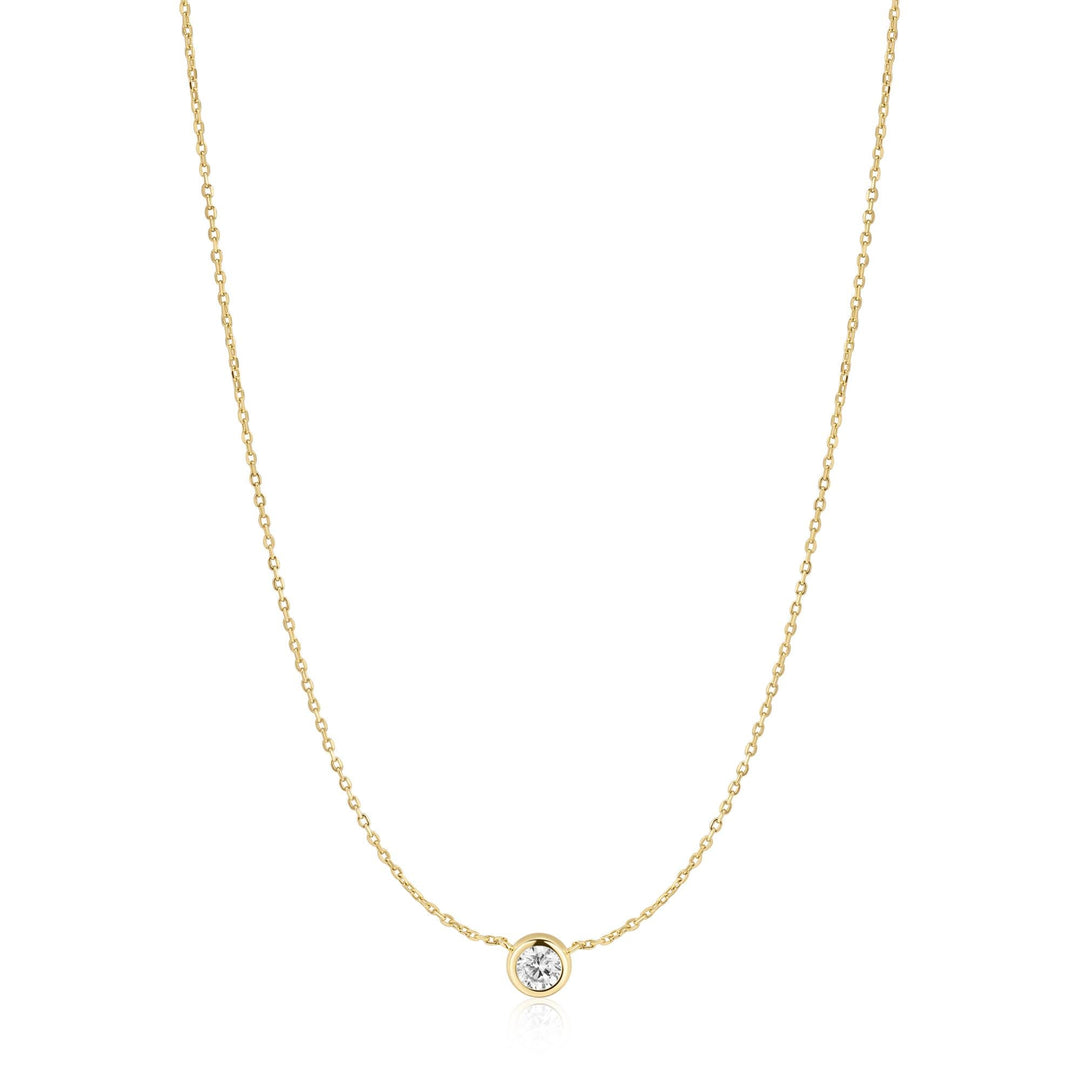 Ania Haie Gold Solitaire Necklace - B &amp; S Lyncris Jewellers