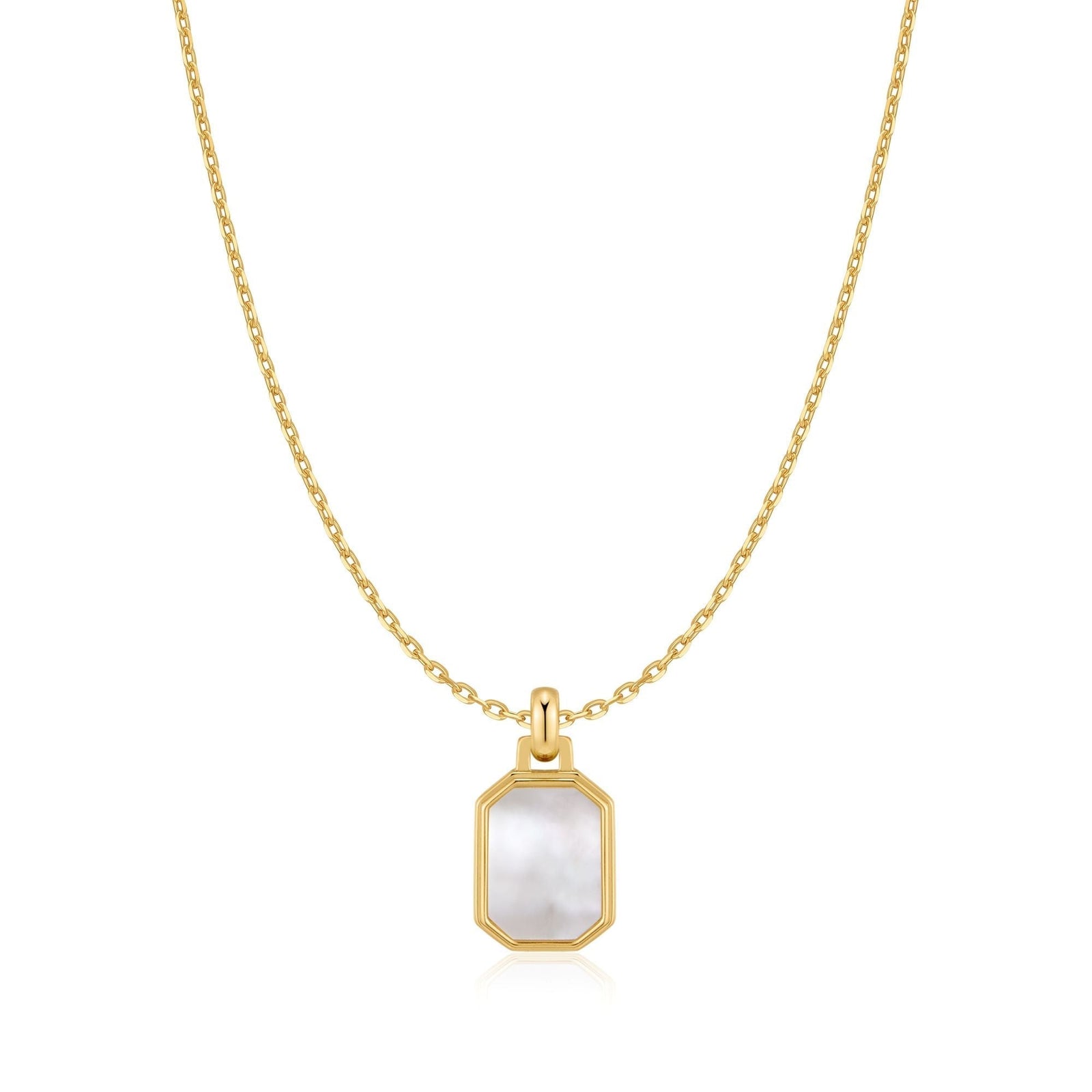 Ania Haie Gold Square Mother-of-Pearl Necklace - B & S Lyncris Jewellers