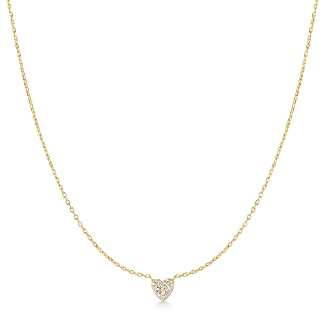 Ania Haie Gold Pave Heart Necklace - B &amp; S Lyncris Jewellers