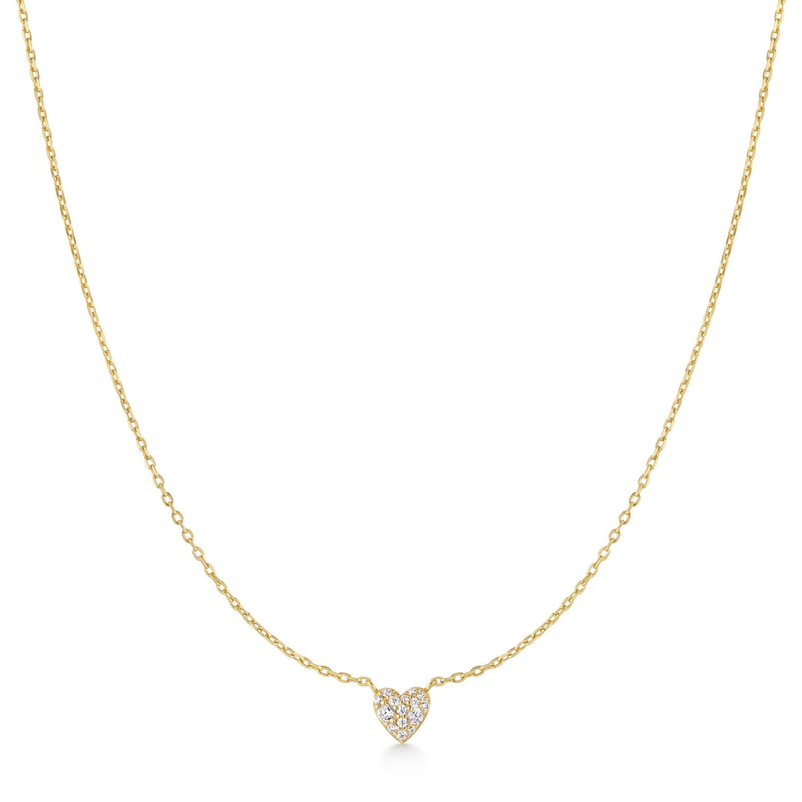 Ania Haie Gold Pave Heart Necklace - B & S Lyncris Jewellers