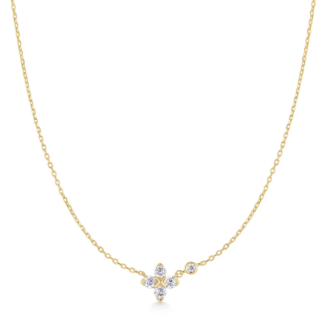 Ania Haie Gold Sparkling Lucky Clover Necklace - B &amp; S Lyncris Jewellers