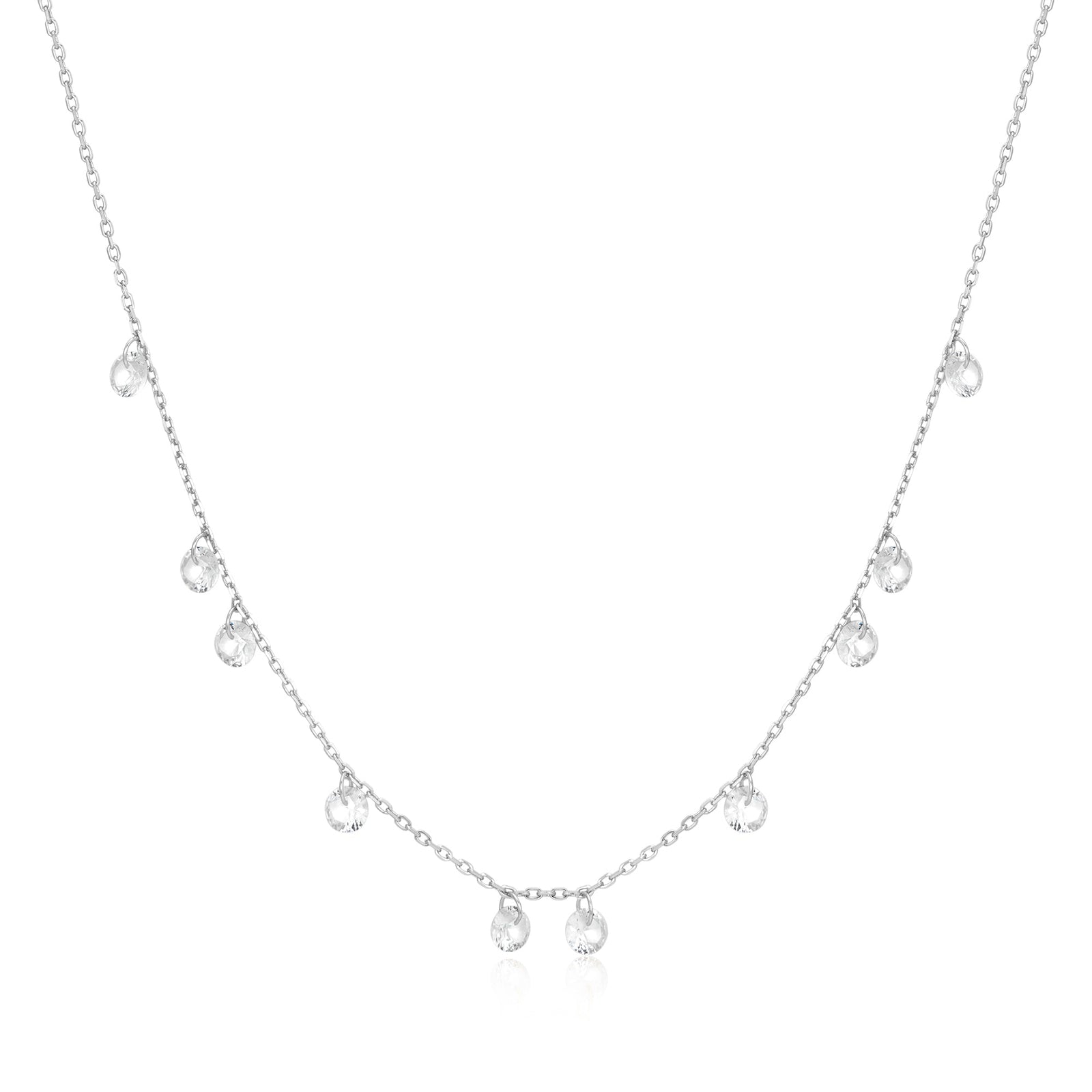 Ania Haie Silver Droplet Station Necklace - B & S Lyncris Jewellers