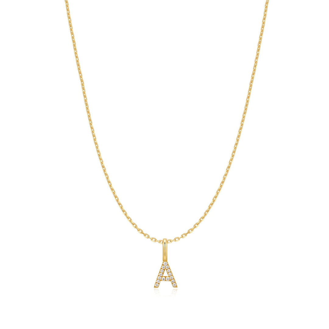 Ania Haie Gold Letter A Initial Necklace - B &amp; S Lyncris Jewellers