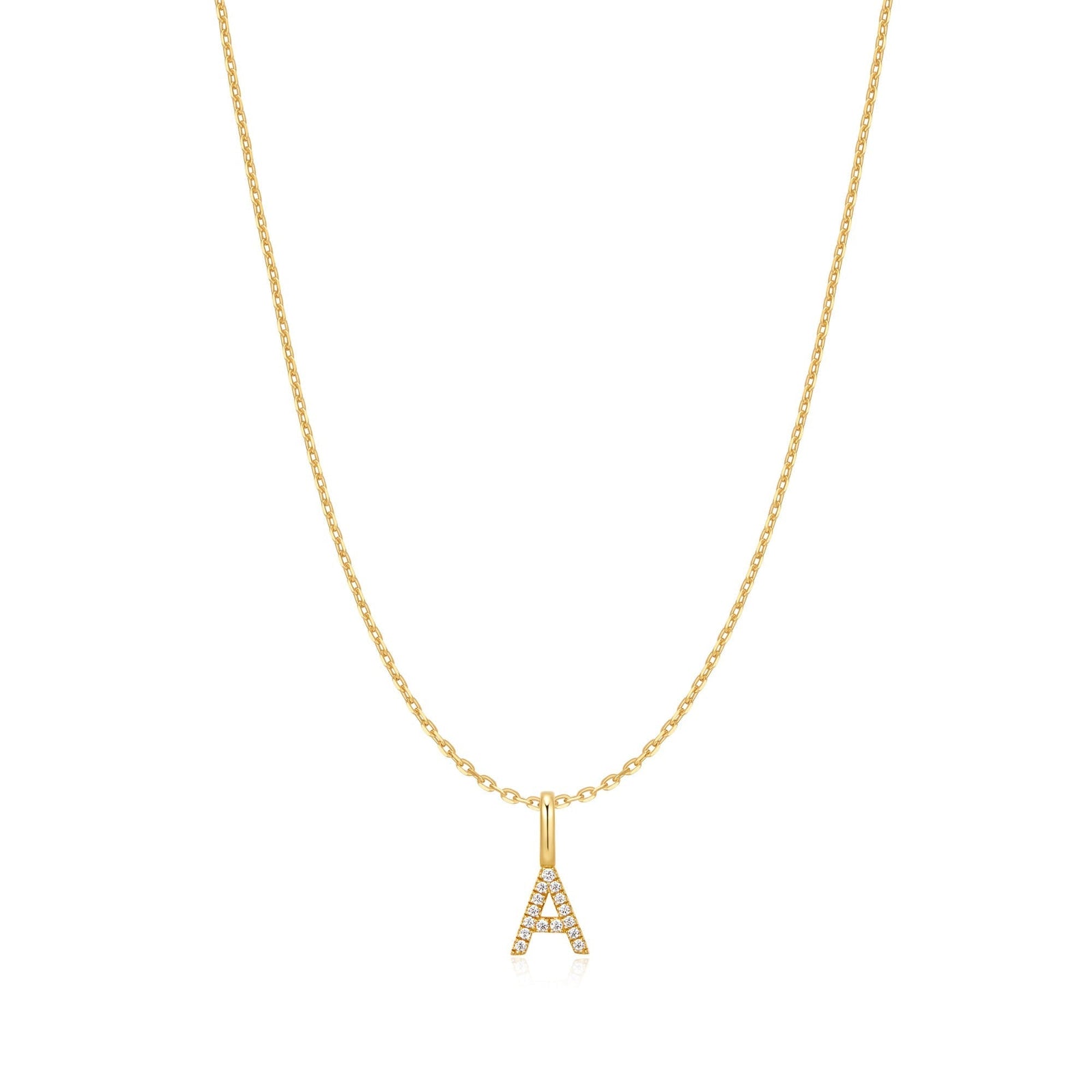 Ania Haie Gold Letter A Initial Necklace - B & S Lyncris Jewellers