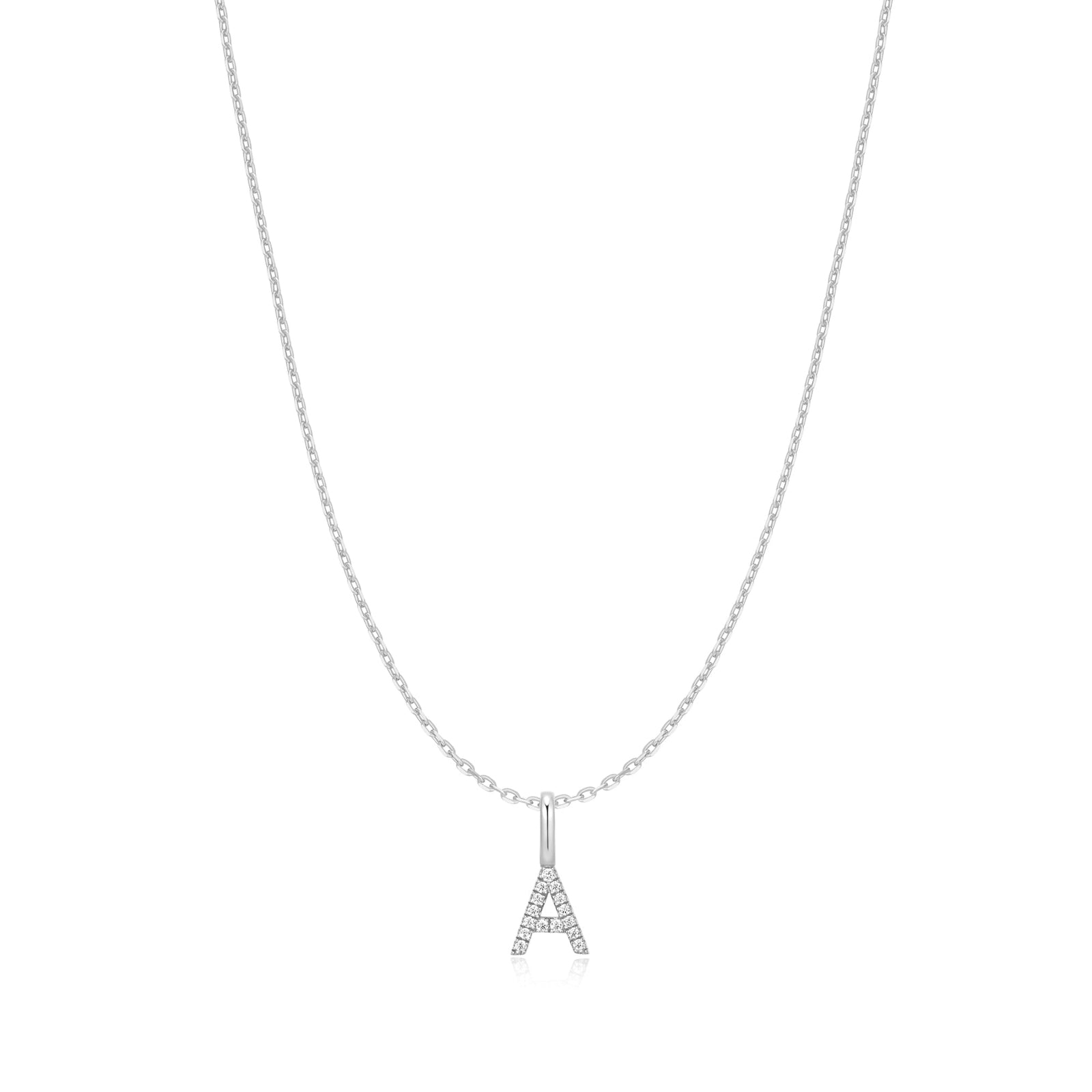Ania Haie Silver Letter A Initial Necklace - B & S Lyncris Jewellers