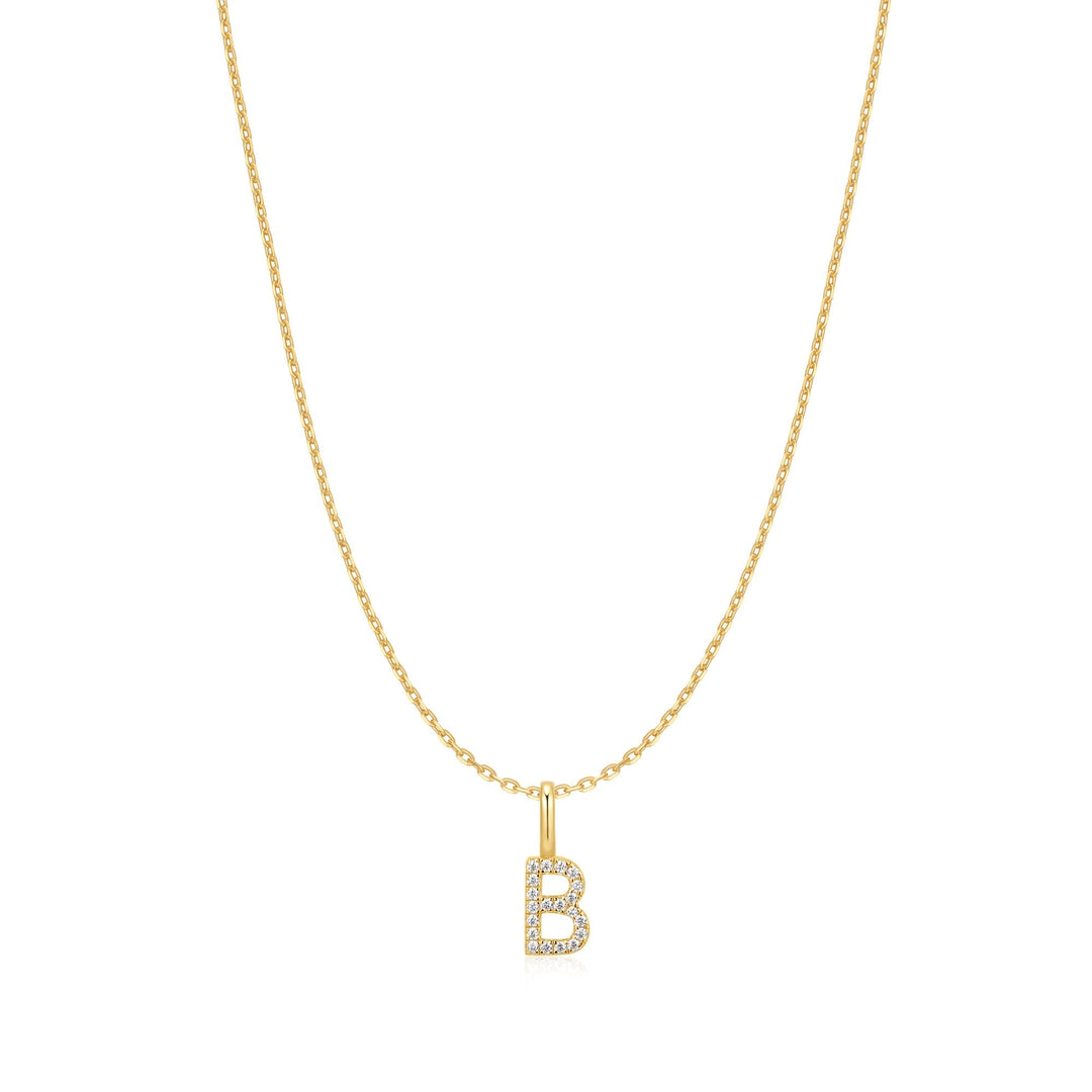 Ania Haie Gold Letter B Initial Necklace - B &amp; S Lyncris Jewellers