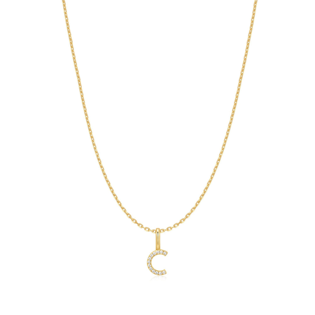 Ania Haie Gold Letter C Initial Necklace - B &amp; S Lyncris Jewellers