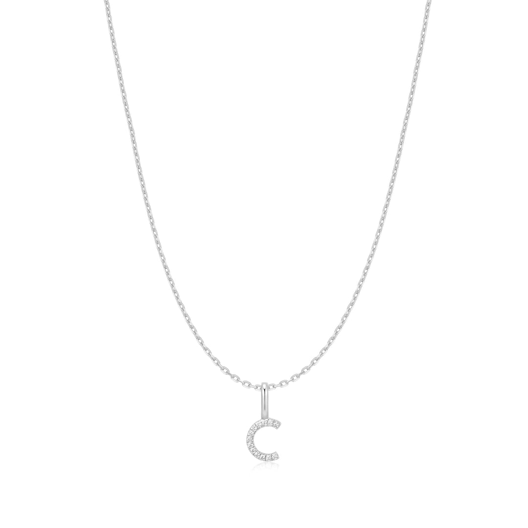 Ania Haie Silver Letter C Initial Necklace - B &amp; S Lyncris Jewellers