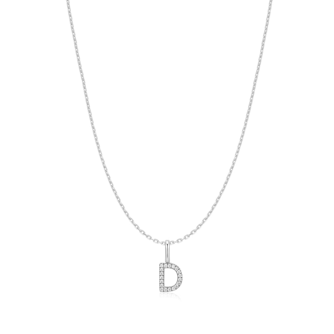 Ania Haie Silver Letter D Initial Necklace - B &amp; S Lyncris Jewellers