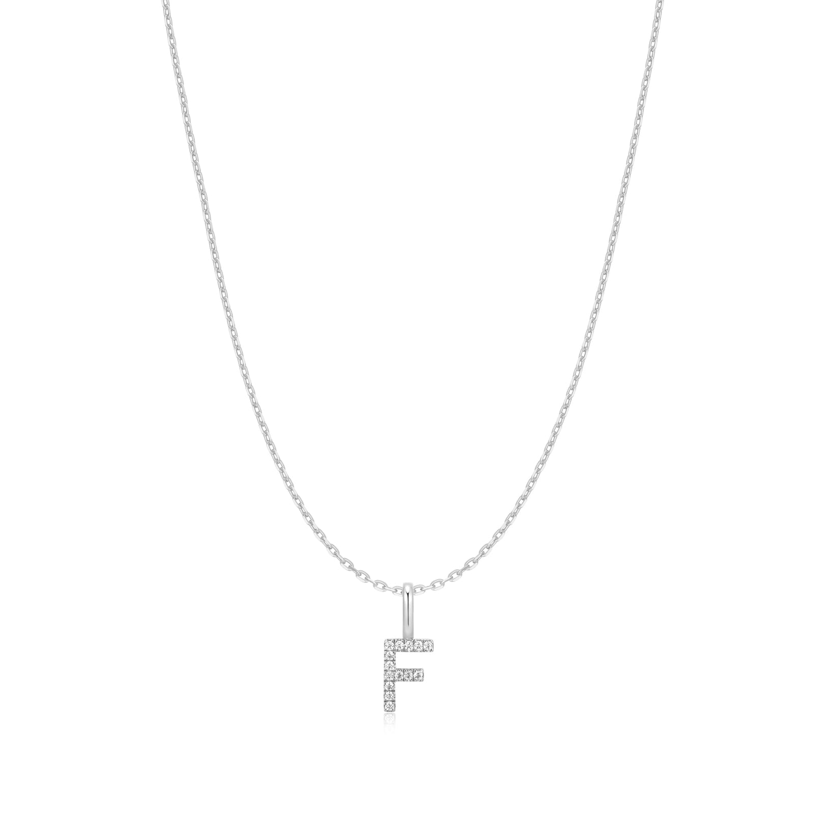 Ania Haie Silver Letter F Initial Necklace - B & S Lyncris Jewellers