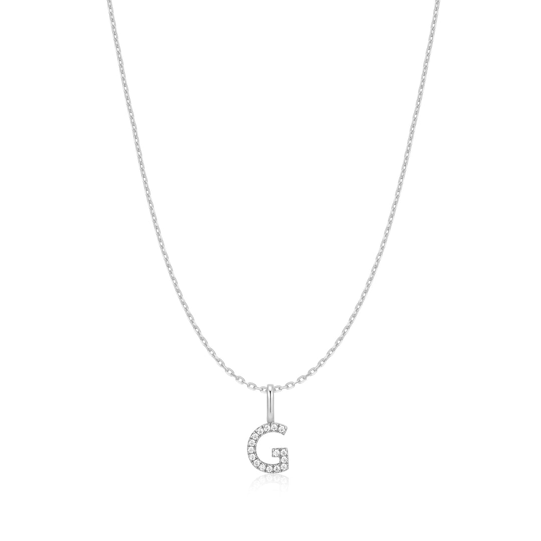 Ania Haie Silver Letter G Initial Necklace - B &amp; S Lyncris Jewellers