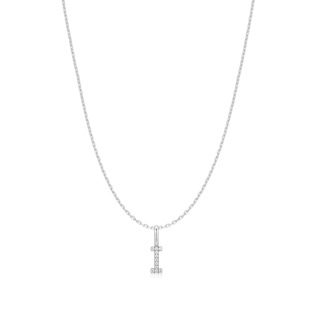 Ania Haie Silver Letter I Initial Necklace - B &amp; S Lyncris Jewellers