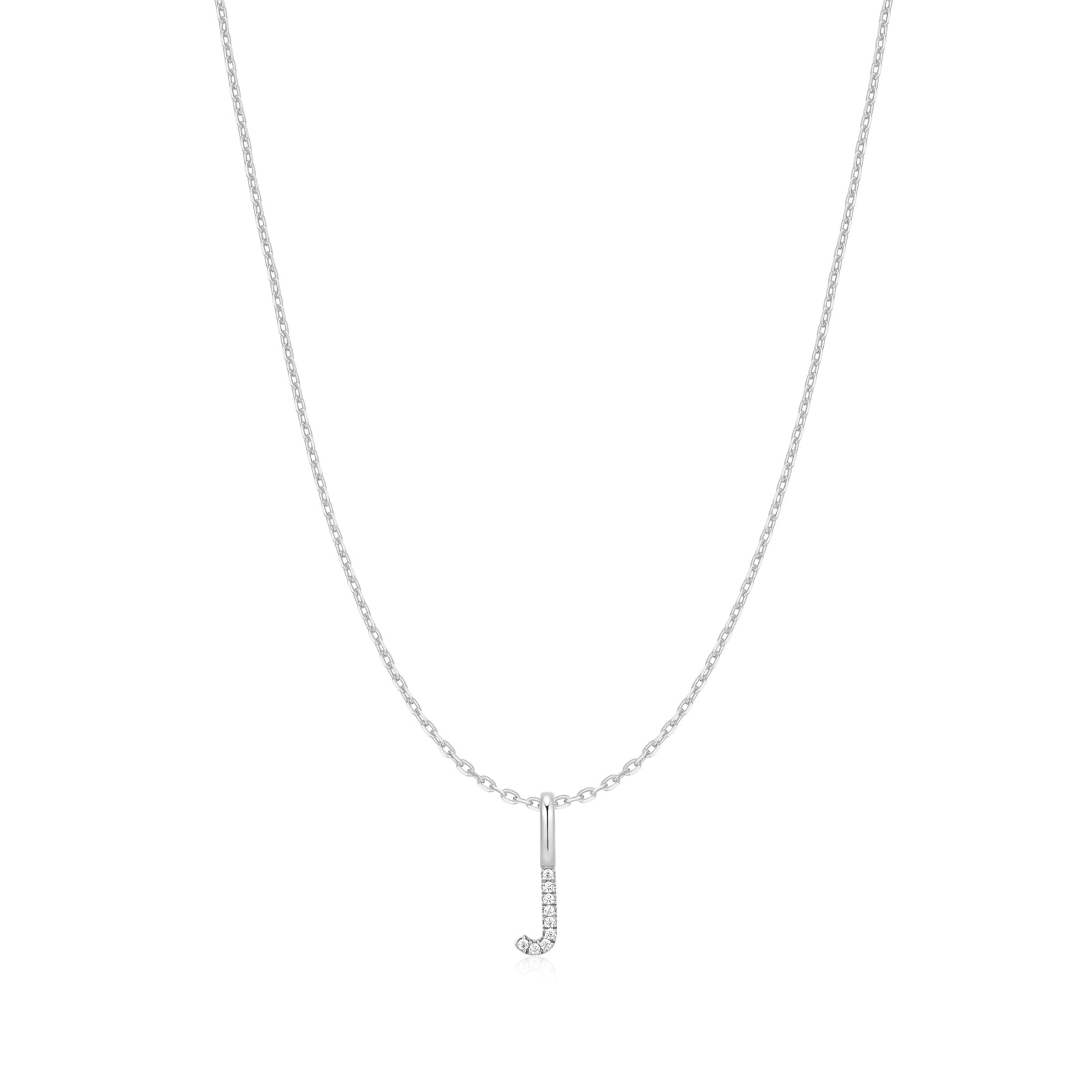 Ania Haie Silver Letter J Initial Necklace - B & S Lyncris Jewellers