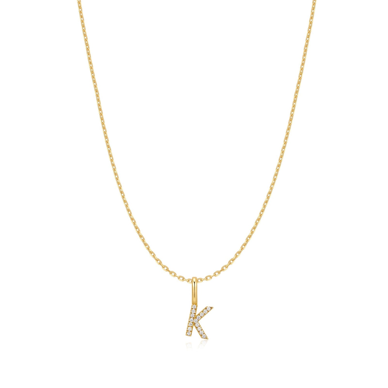 Ania Haie Gold Letter K Initial Necklace - B & S Lyncris Jewellers